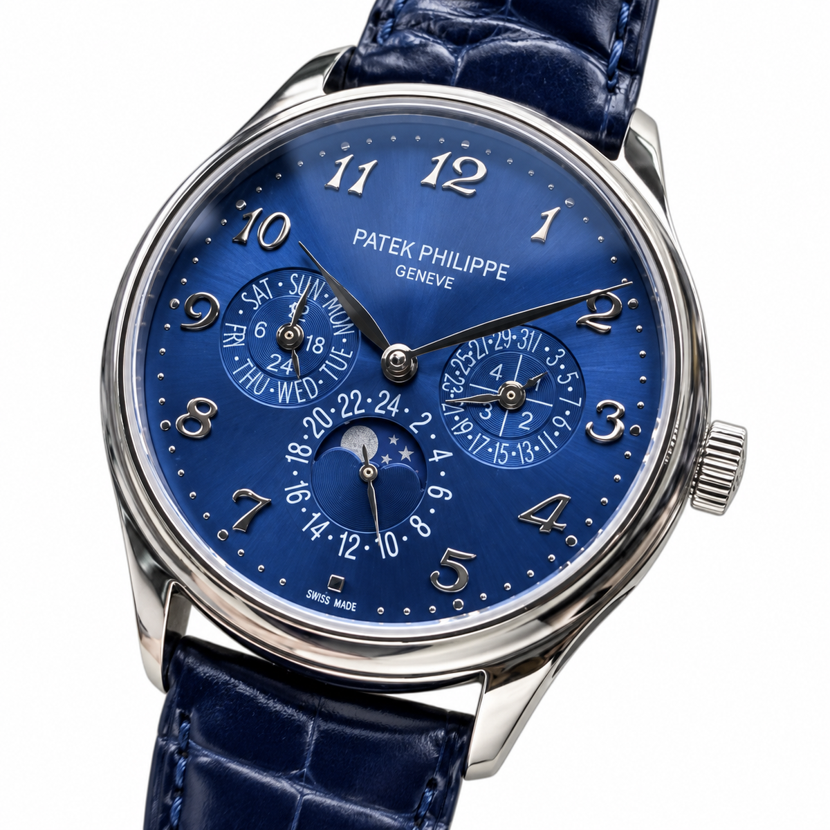 Patek Philippe Grand Complications 5374P Platinum Blue Perpetual Calendar