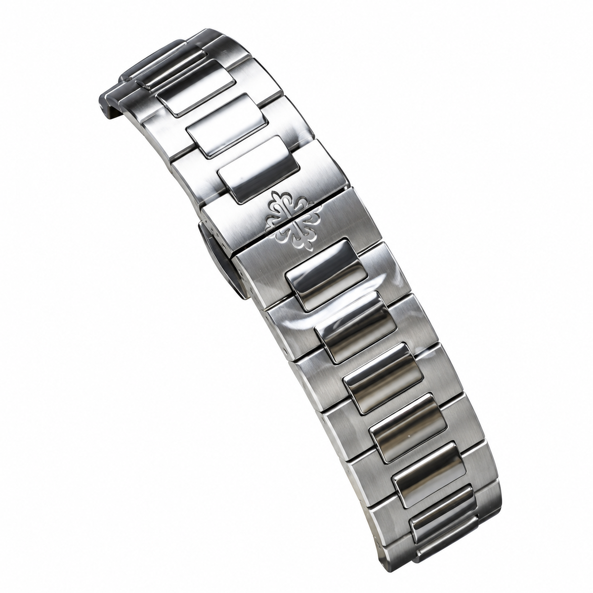 Patek Philippe Nautilus Emerald Baguette Steel White Dial