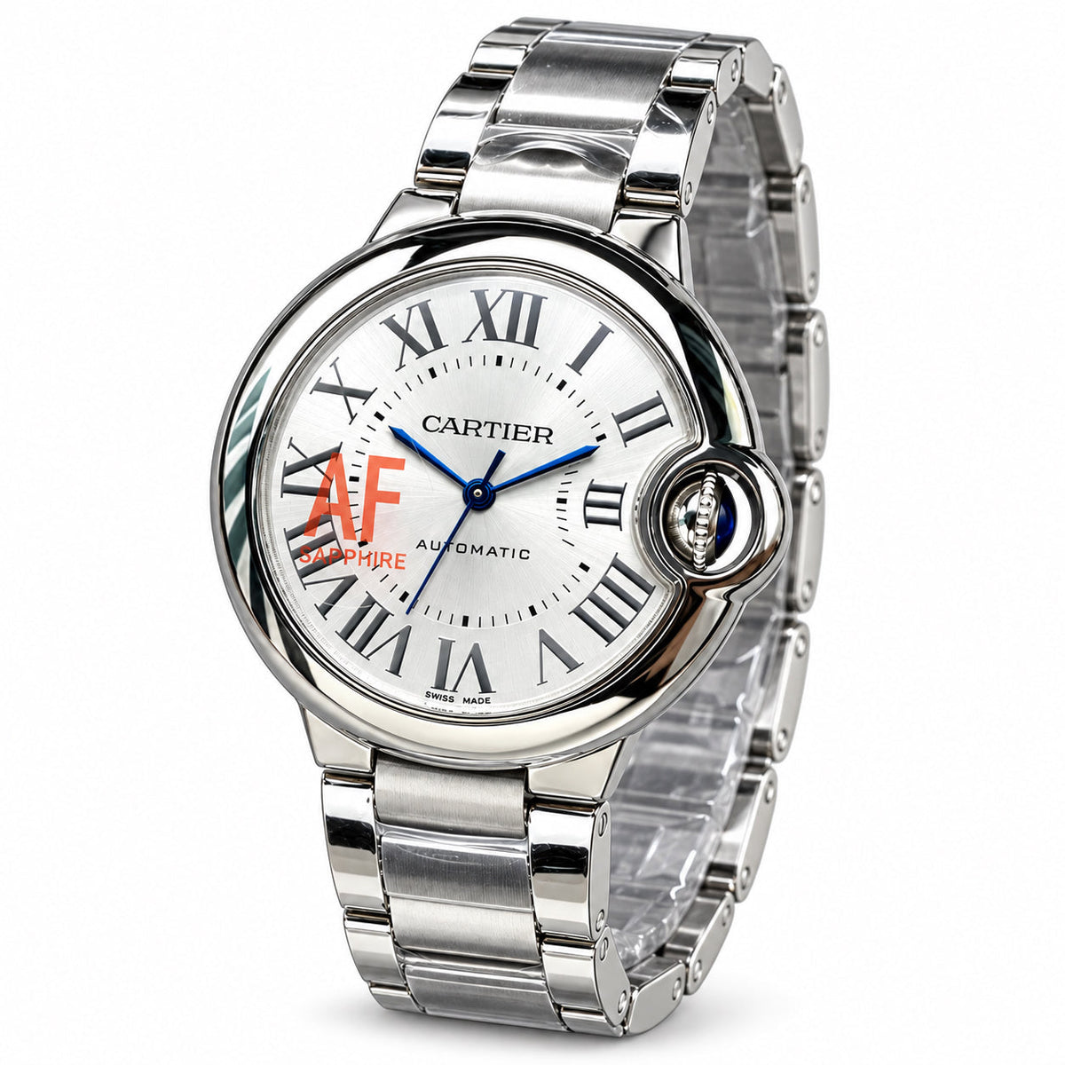 Cartier Ballon Bleu Steel Silver Dial Automatic Bracelet Watch – KDY