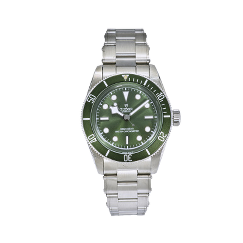 Tudor Black Bay Steel Green Bezel Green Dial Steel Bracelet Watch 41mm