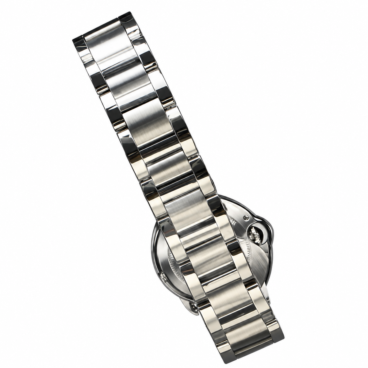 Cartier Ballon Bleu de Cartier 33mm Stainless Steel Silver Dial Roman Numeral Steel Bracelet Automatic Watch