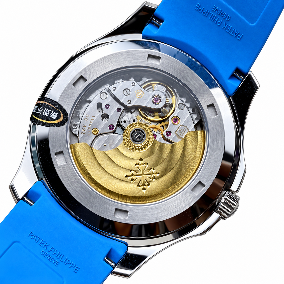 Patek Philippe Aquanaut Steel Black Dial Blue Rubber Strap 40mm