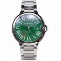 Cartier Ballon Bleu de Cartier 42mm Stainless Steel Green Dial Roman Numeral Steel Bracelet Automatic Watch