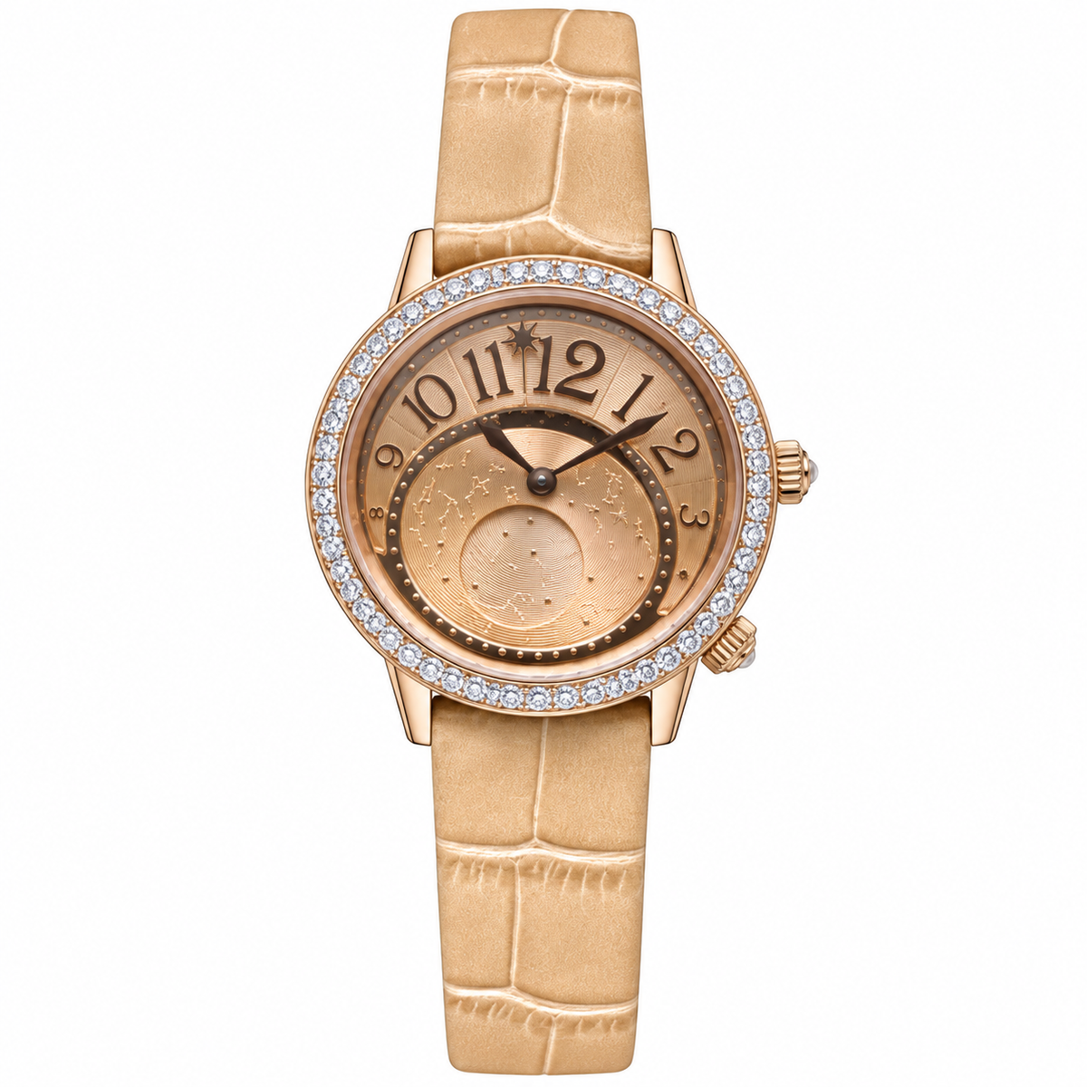 Patek Philippe Celestial Rose Gold Diamond Bezel Moon Phase 36mm