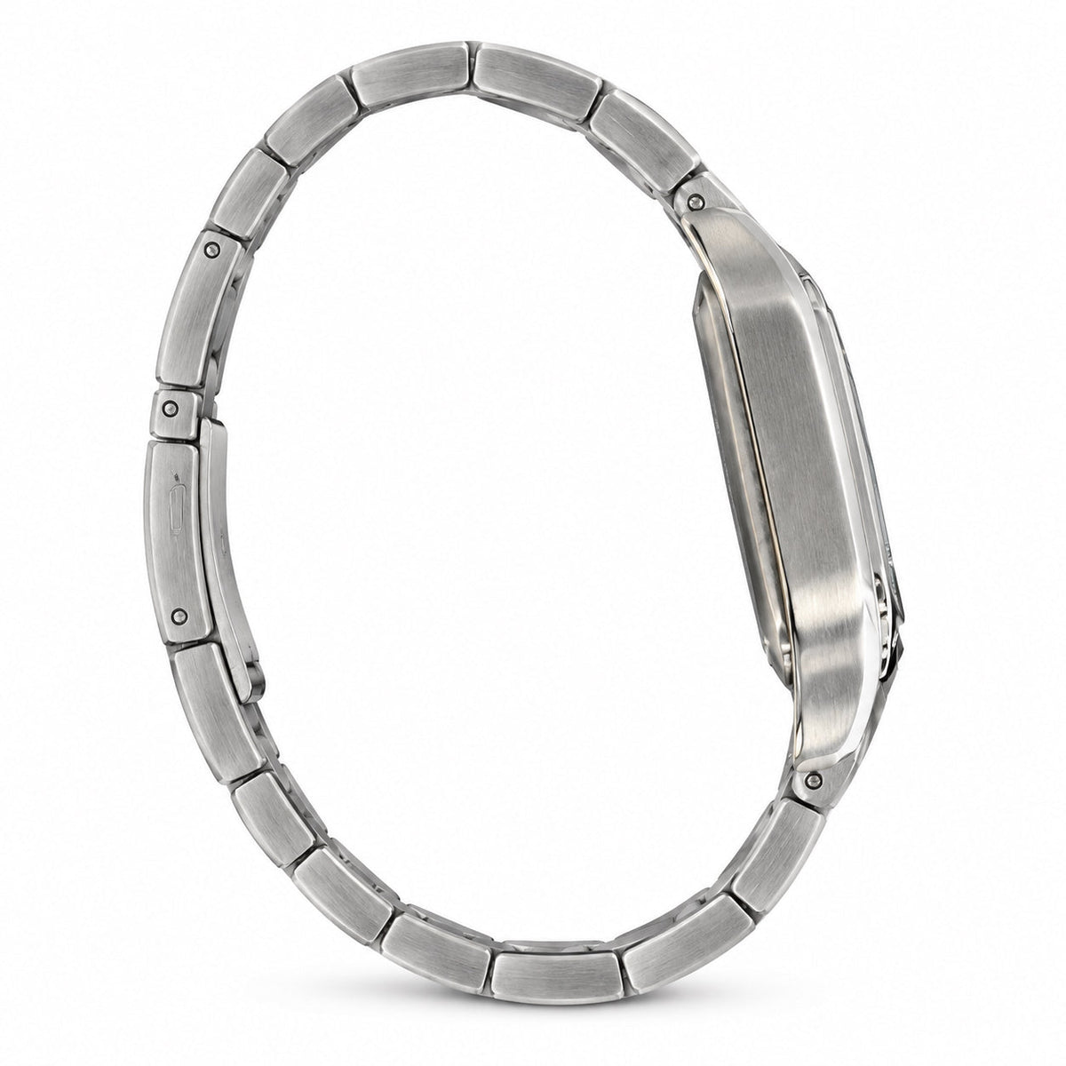Cartier Santos Medium Steel White Dial Quartz Bracelet Watch – KDY