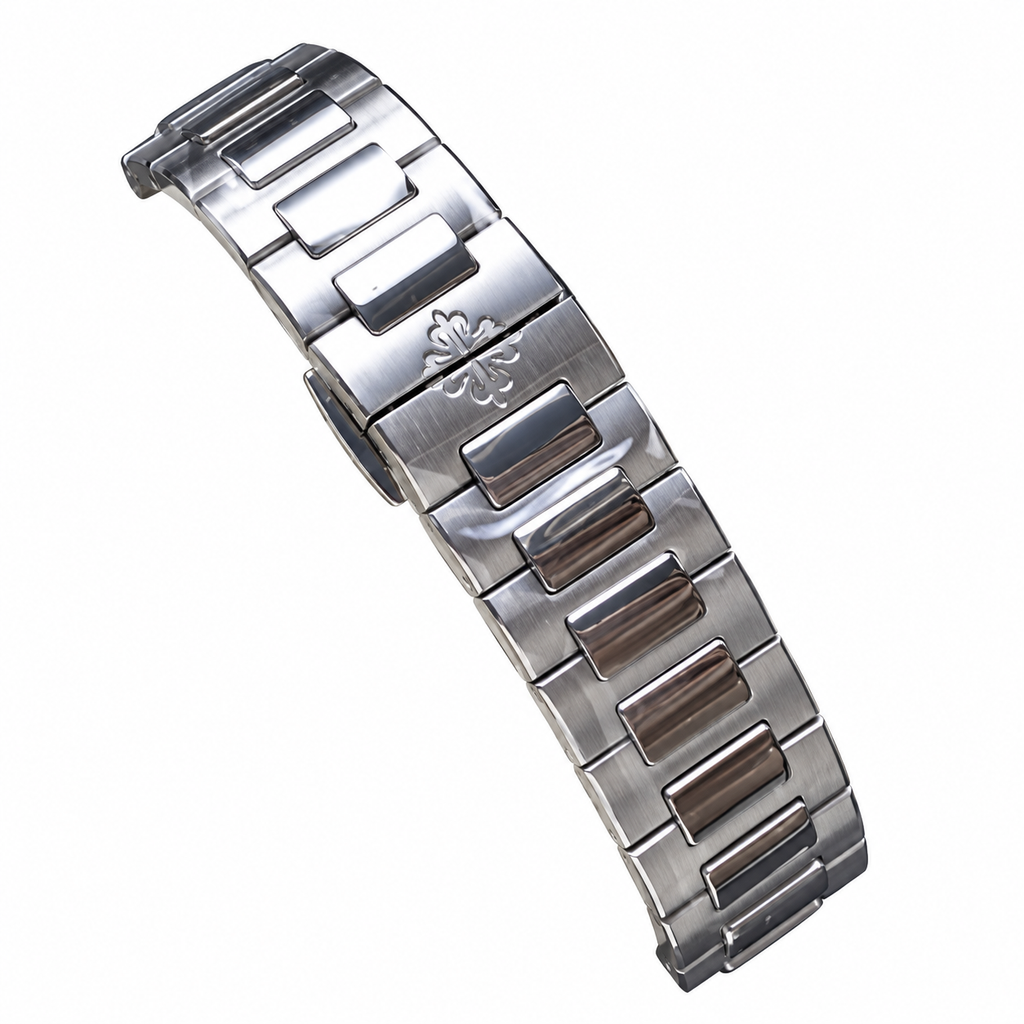 Patek Philippe Nautilus Emerald Baguette Steel Black Dial