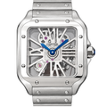 Cartier Santos de Cartier Large Skeleton Stainless Steel Automatic Steel Bracelet Watch