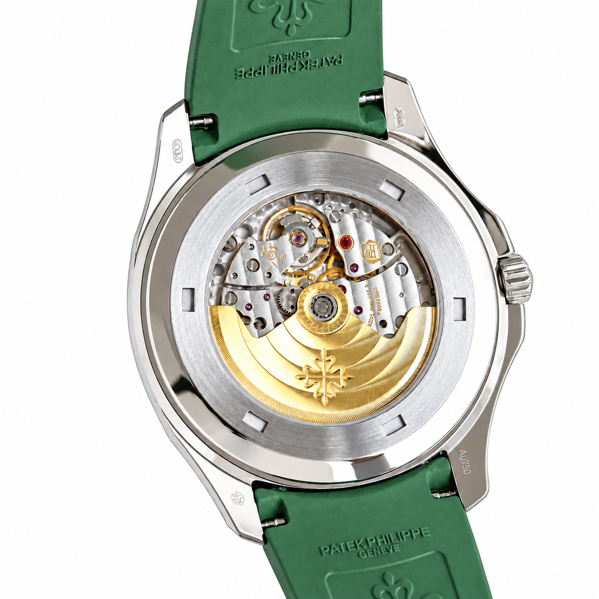 Patek Philippe Aquanaut 5168G White Gold Olive Green Dial Green Rubber Strap 42.2mm