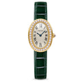 Cartier Baignoire Diamond Yellow Gold Green Alligator Watch