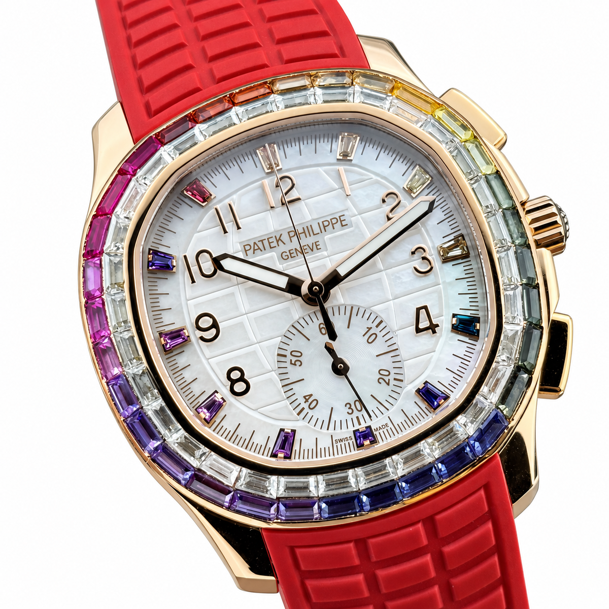 Patek Philippe Aquanaut Luce Rainbow Chronograph Rose Gold