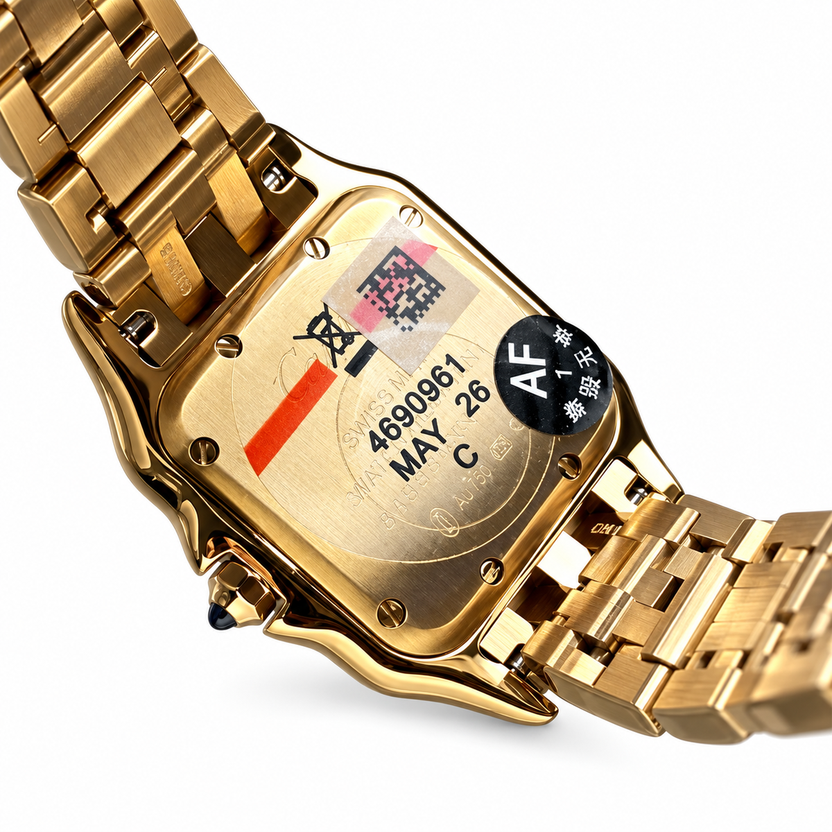 Cartier Panthère de Cartier Large 18k Yellow Gold White Dial Gold Bracelet Watch