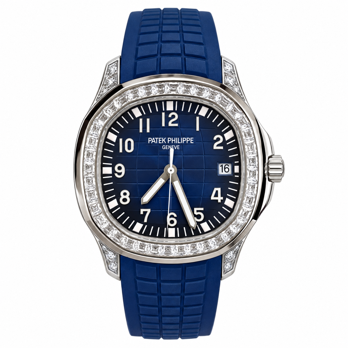 Patek Philippe Aquanaut Diamond Blue Dial Ladies