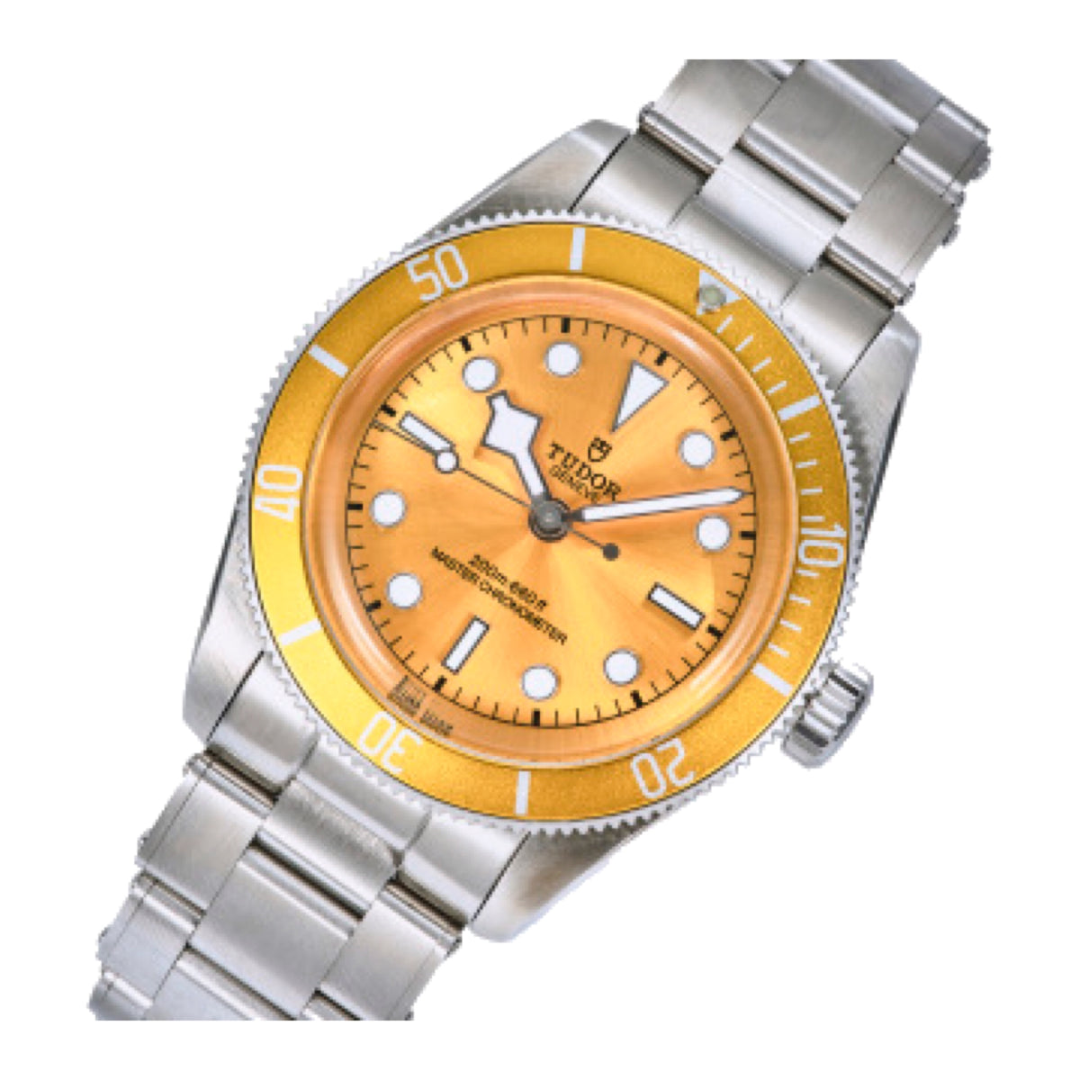 Tudor Black Bay Steel Yellow Bezel Yellow Dial Steel Bracelet Watch 41mm