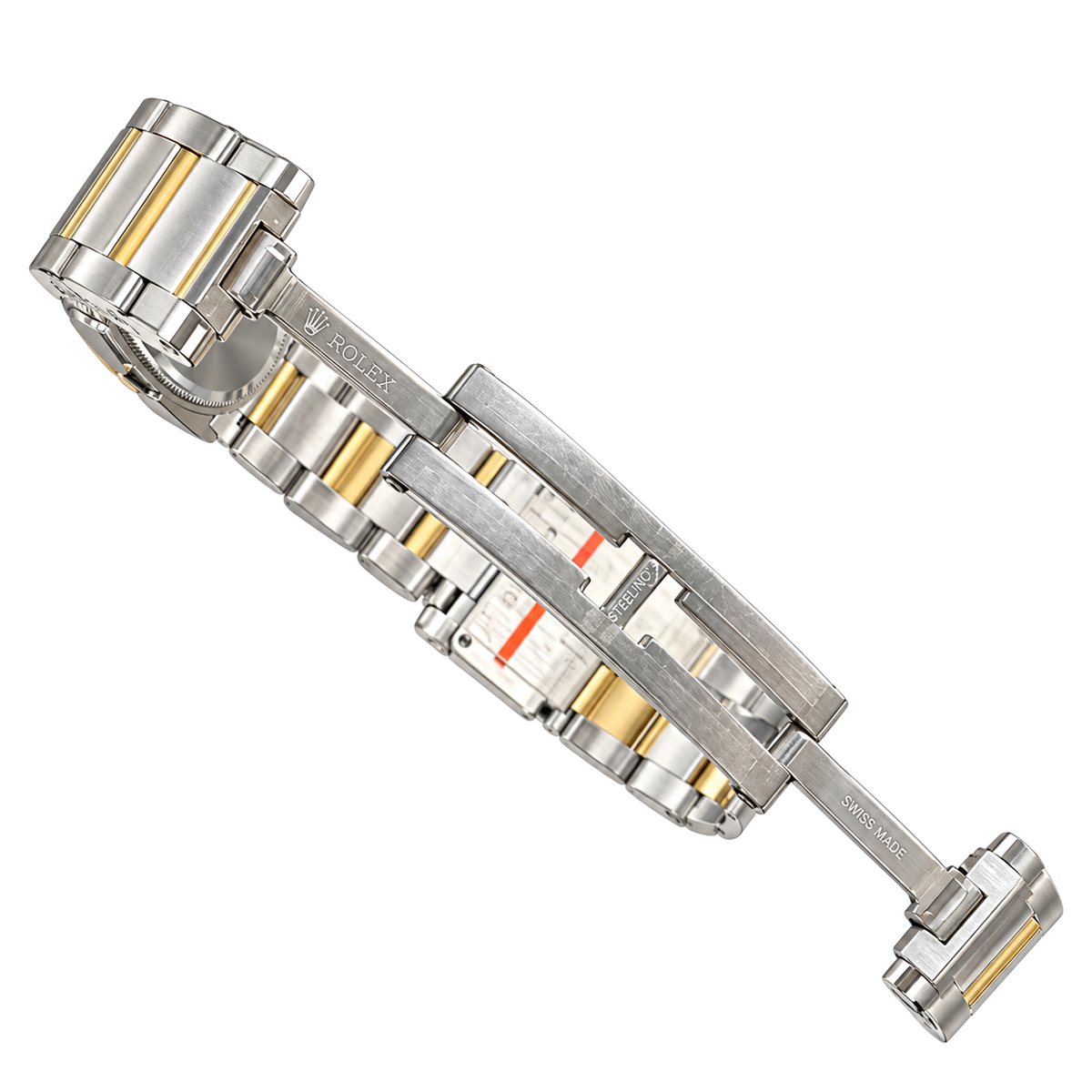 Cartier Tank Française Small Two-Tone Steel & Yellow Gold White Dial Metal Bracelet Watch