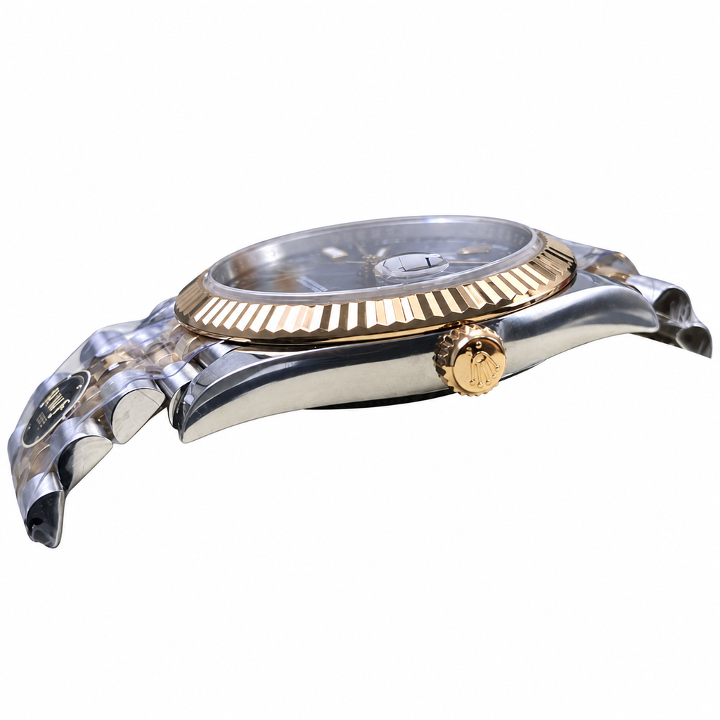 Rolex Datejust Wimbledon Slate Grey Green Roman Dial Rolesor Jubilee Bracelet