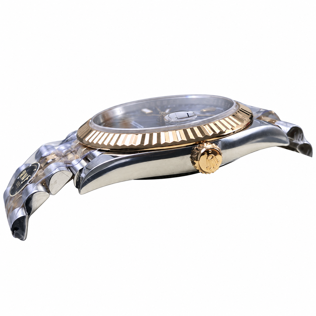 Rolex Datejust Wimbledon Slate Grey Green Roman Dial Rolesor Jubilee Bracelet