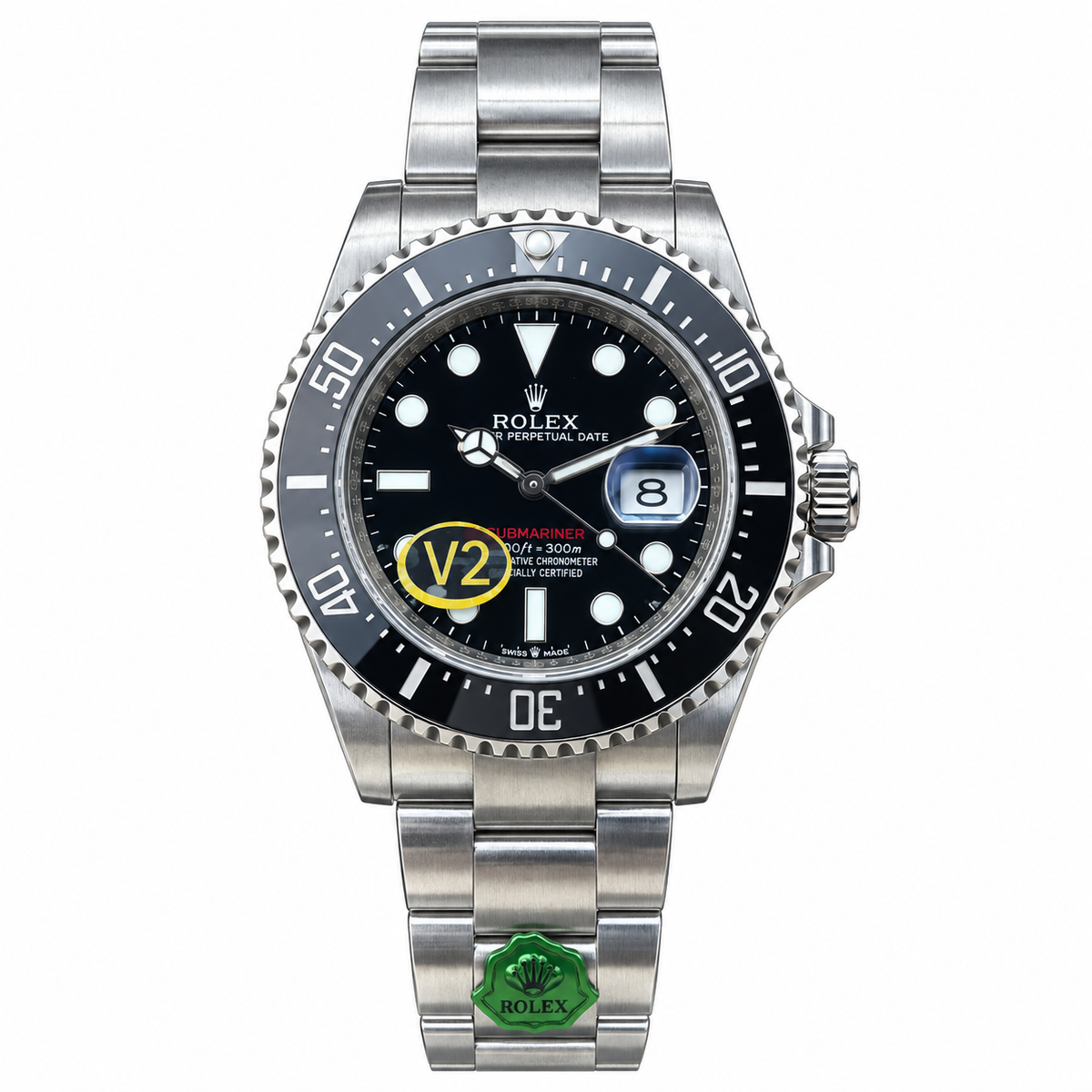 Rolex Submariner Date Black Dial Ceramic Bezel Oyster Bracelet Oystersteel