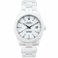 Rolex Datejust 41mm AET Remould Full White Ceramic Custom Watch