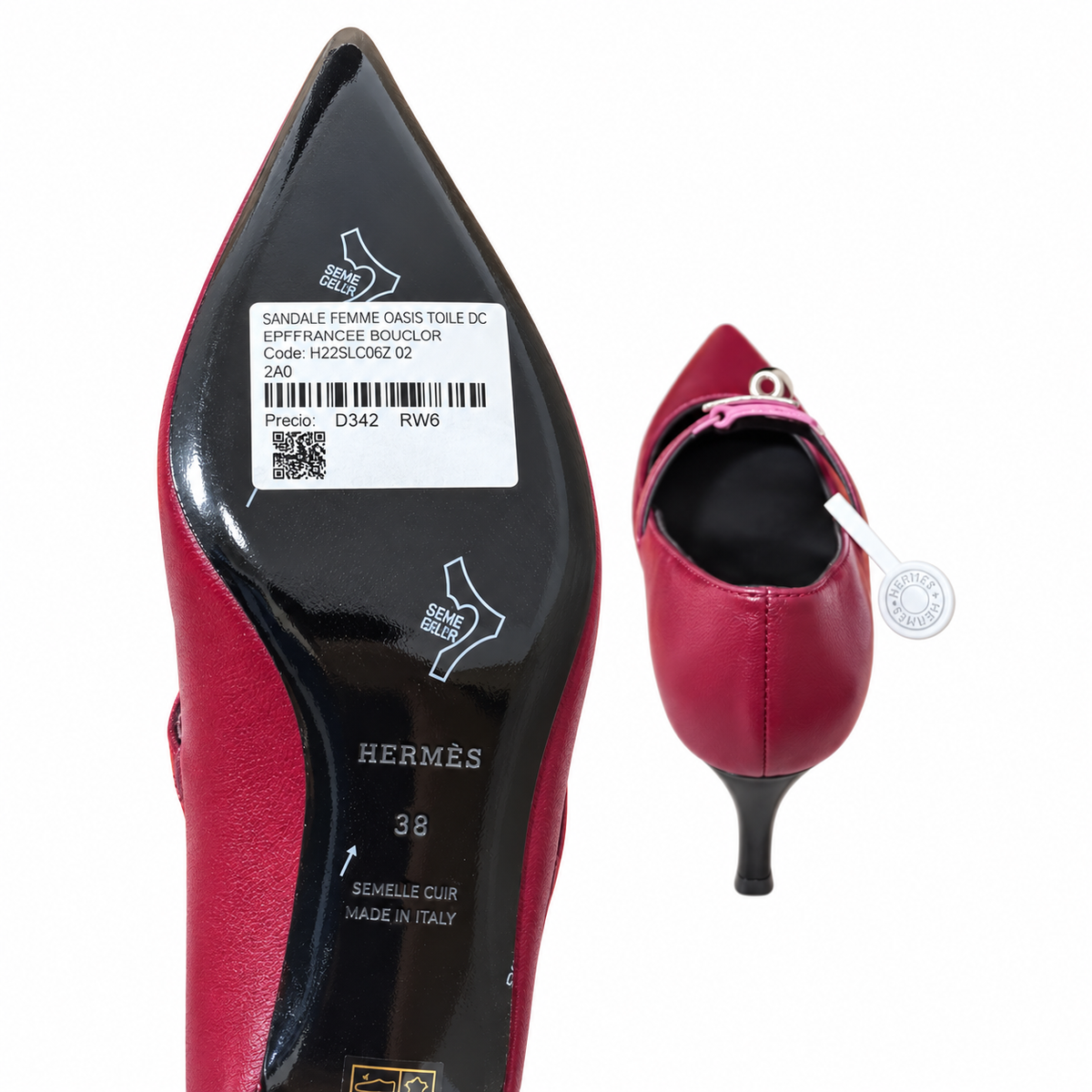 Hermès | Women’s Heeled Calfskin Shoes | The Colour of Confidence