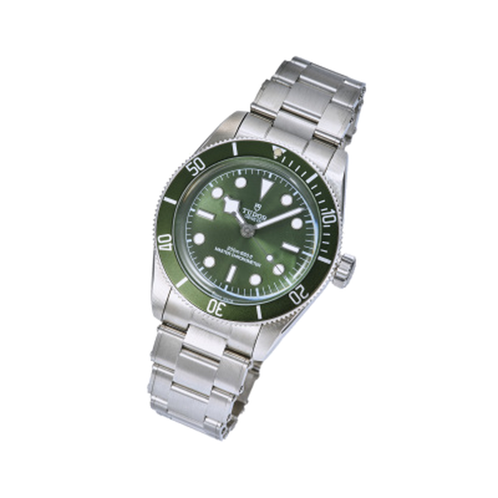 Tudor Black Bay Steel Green Bezel Green Dial Steel Bracelet Watch 41mm