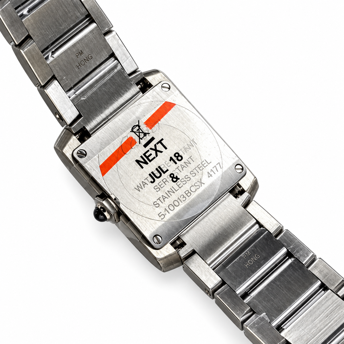 Cartier Tank Française Steel White Dial Ladies Watch