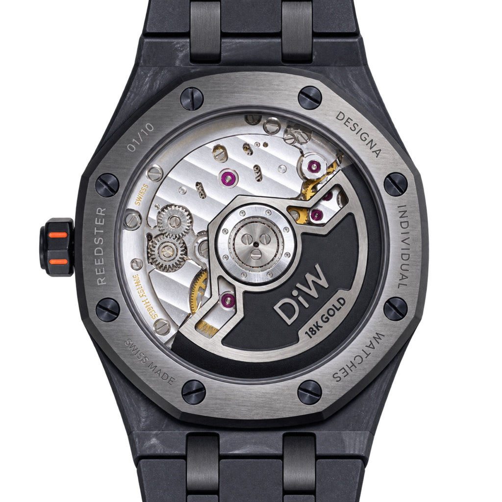 NORQAIN Independence 40mm Carbon Black Orange Watch