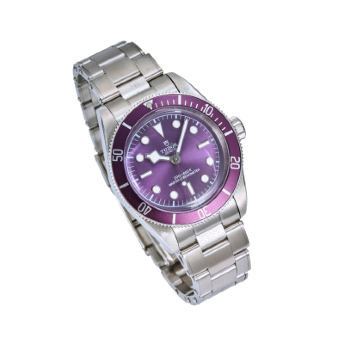 Tudor Black Bay Steel Purple Bezel Purple Dial Steel Bracelet Watch 41mm