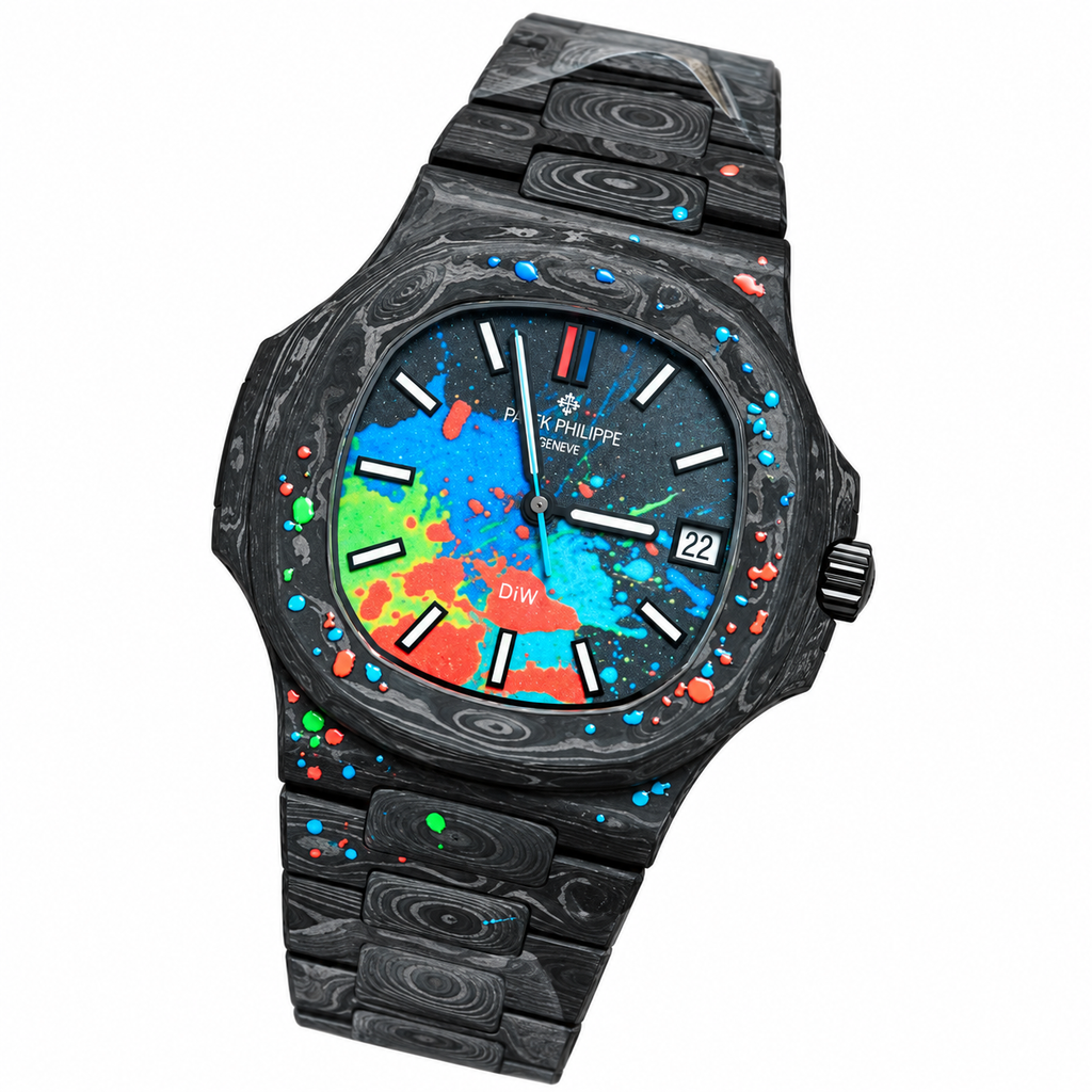 Patek Philippe Nautilus DiW Forged Carbon Splash Art Edition