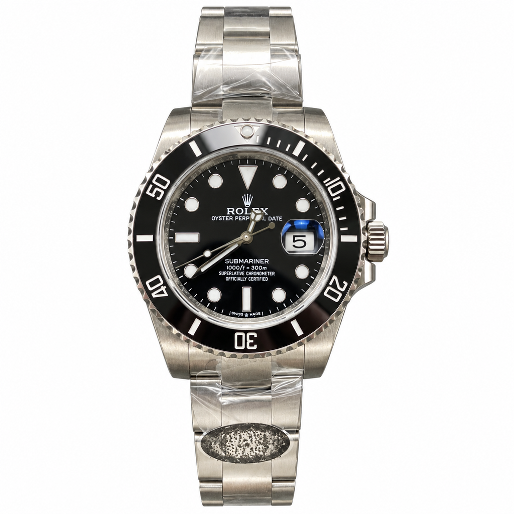 Rolex Submariner Date Oystersteel Black Ceramic Bezel Black Dial Oyster Bracelet Watch 40mm