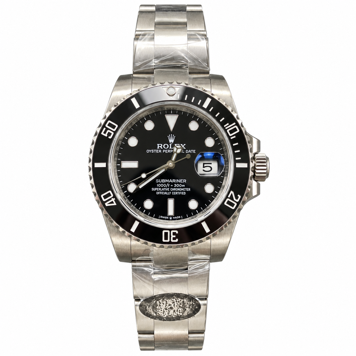 Rolex Submariner Date Oystersteel Black Ceramic Bezel Black Dial Oyster Bracelet Watch 40mm