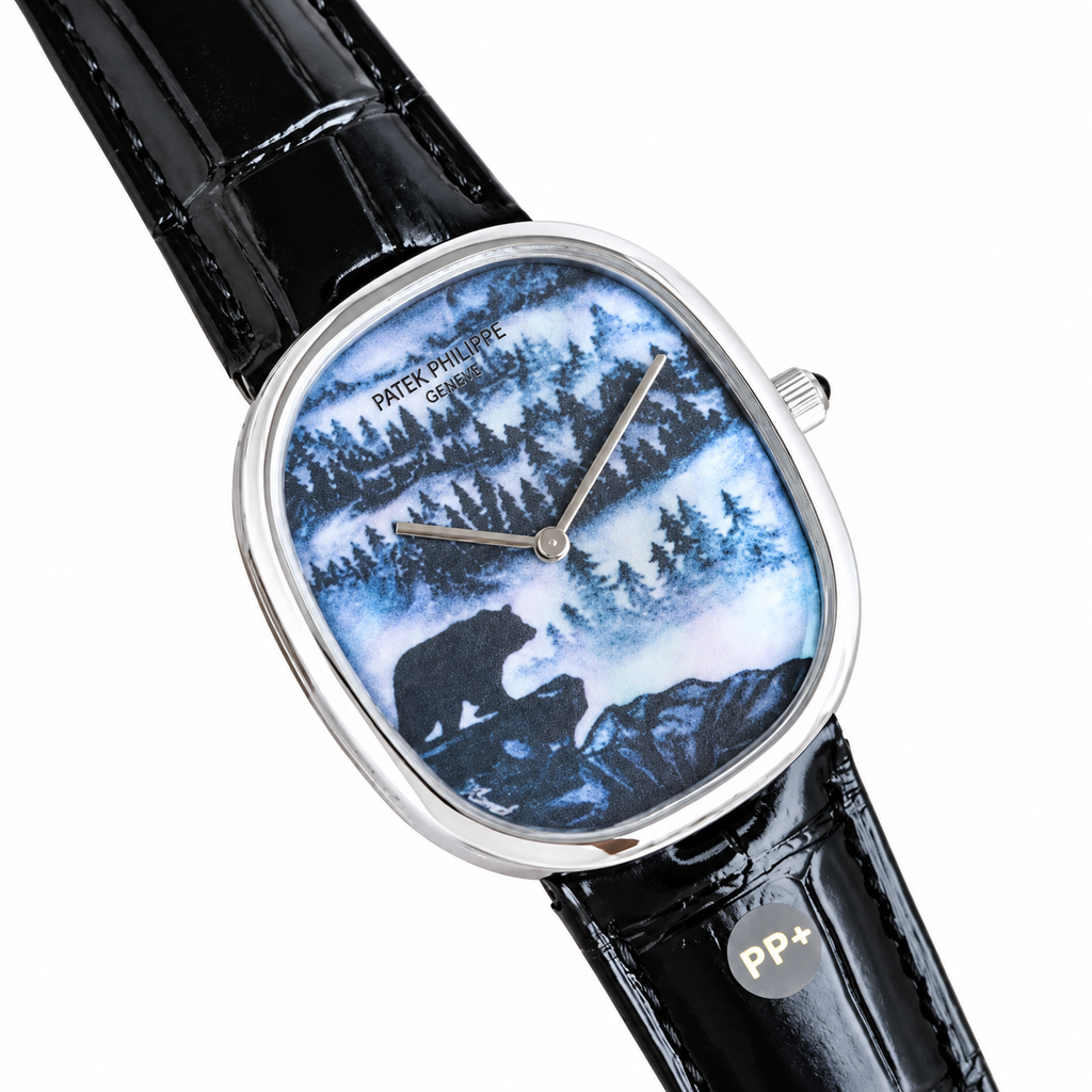 Patek Philippe Men's Watch – Rectangular Steel Automatic