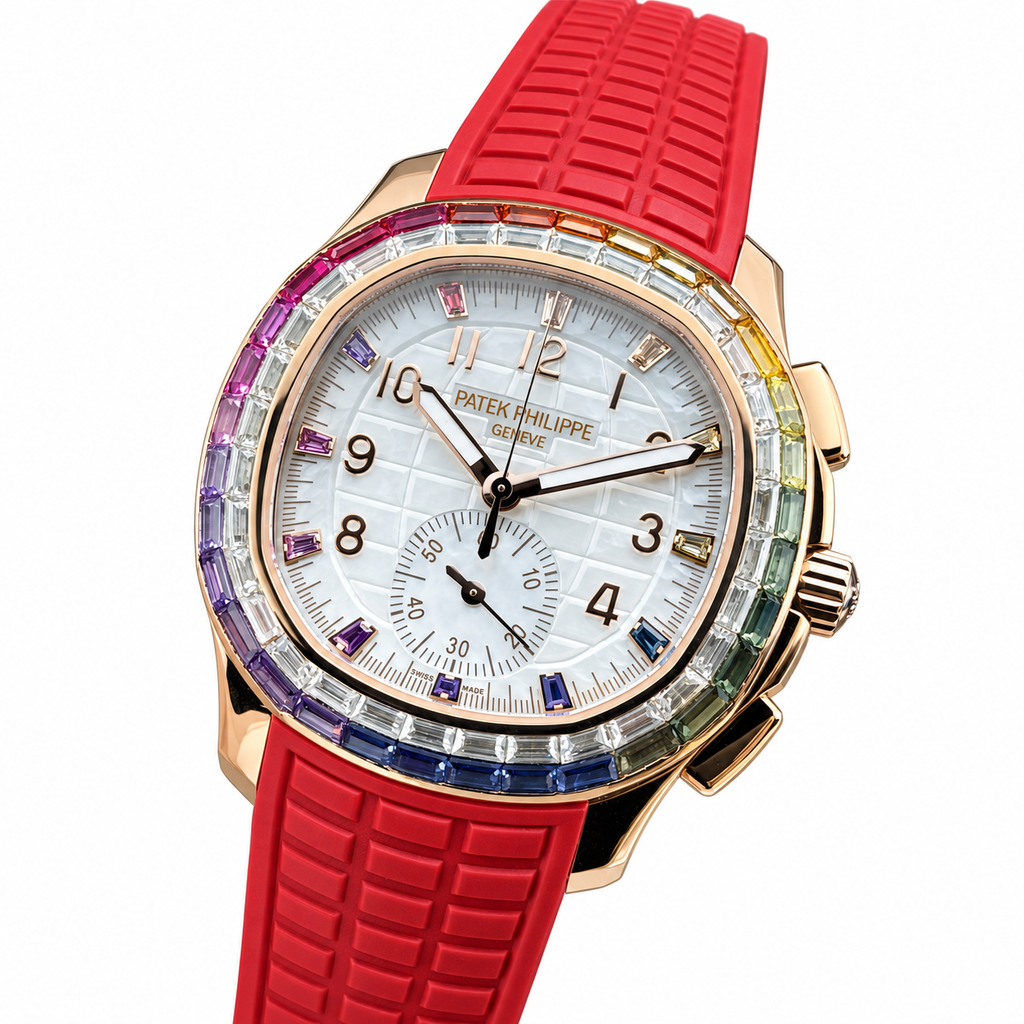 Patek Philippe Aquanaut Luce Rainbow Chronograph Rose Gold