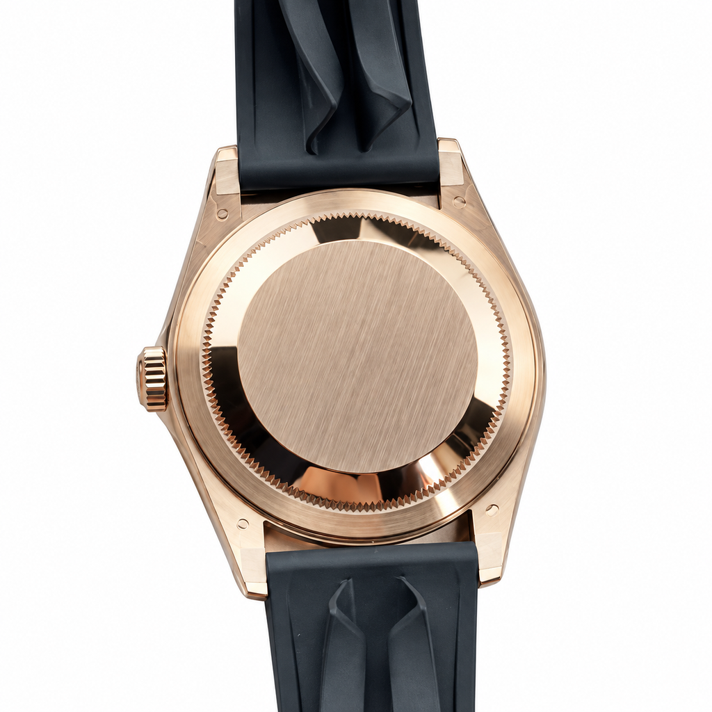 Rolex Sky-Dweller Rose Gold White Dial Oysterflex Watch