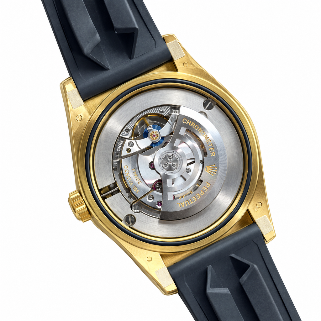 Rolex Sky-Dweller Yellow Gold Champagne Dial Oysterflex Watch