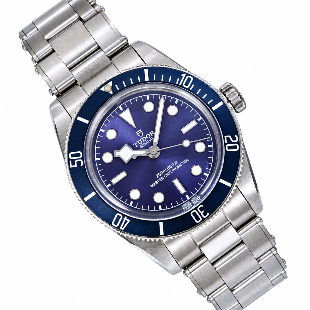 Tudor Black Bay Steel Blue Bezel Blue Dial Steel Bracelet Watch 41mm