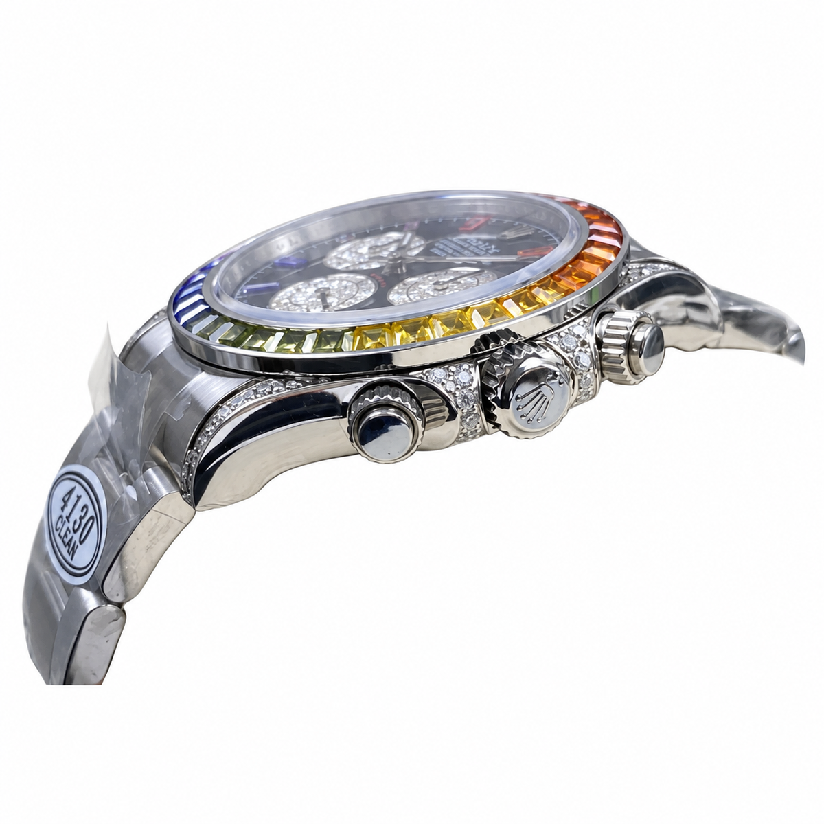 Rolex Cosmograph Daytona Rainbow 40mm White Gold Chronograph Watch