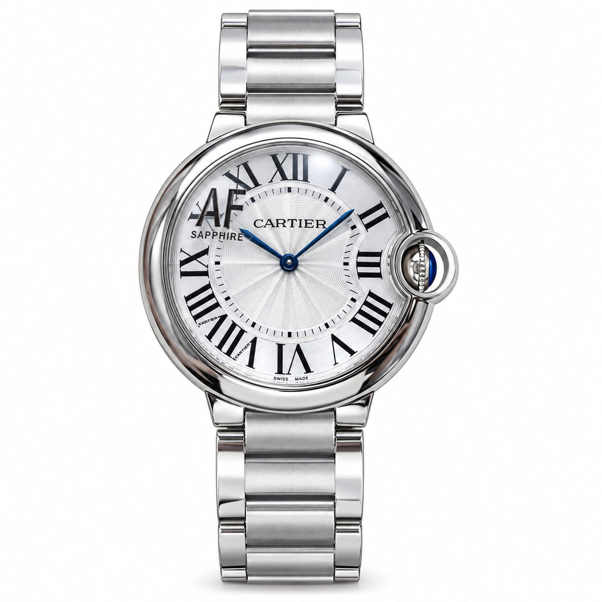 Cartier Ballon Bleu Steel White Dial Sapphire Watch – KDY