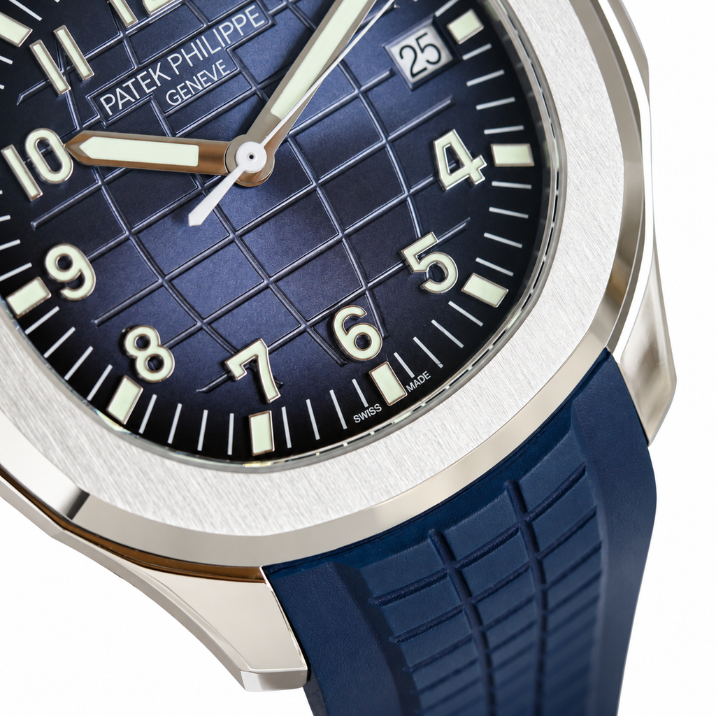 Patek Philippe Aquanaut Blue Dial Steel Mens 40.8mm