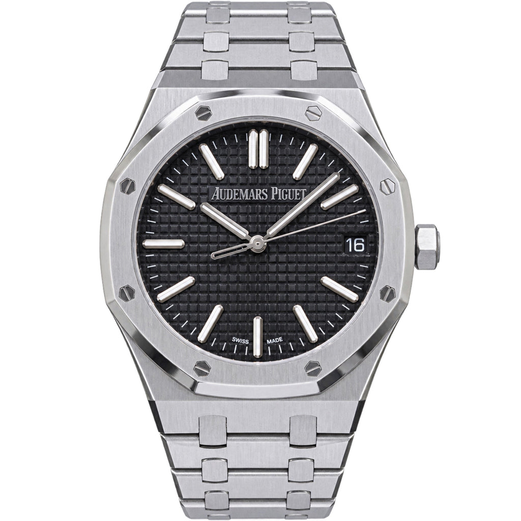 Audemars Piguet Royal Oak Selfwinding – Black Dial Smooth Bezel