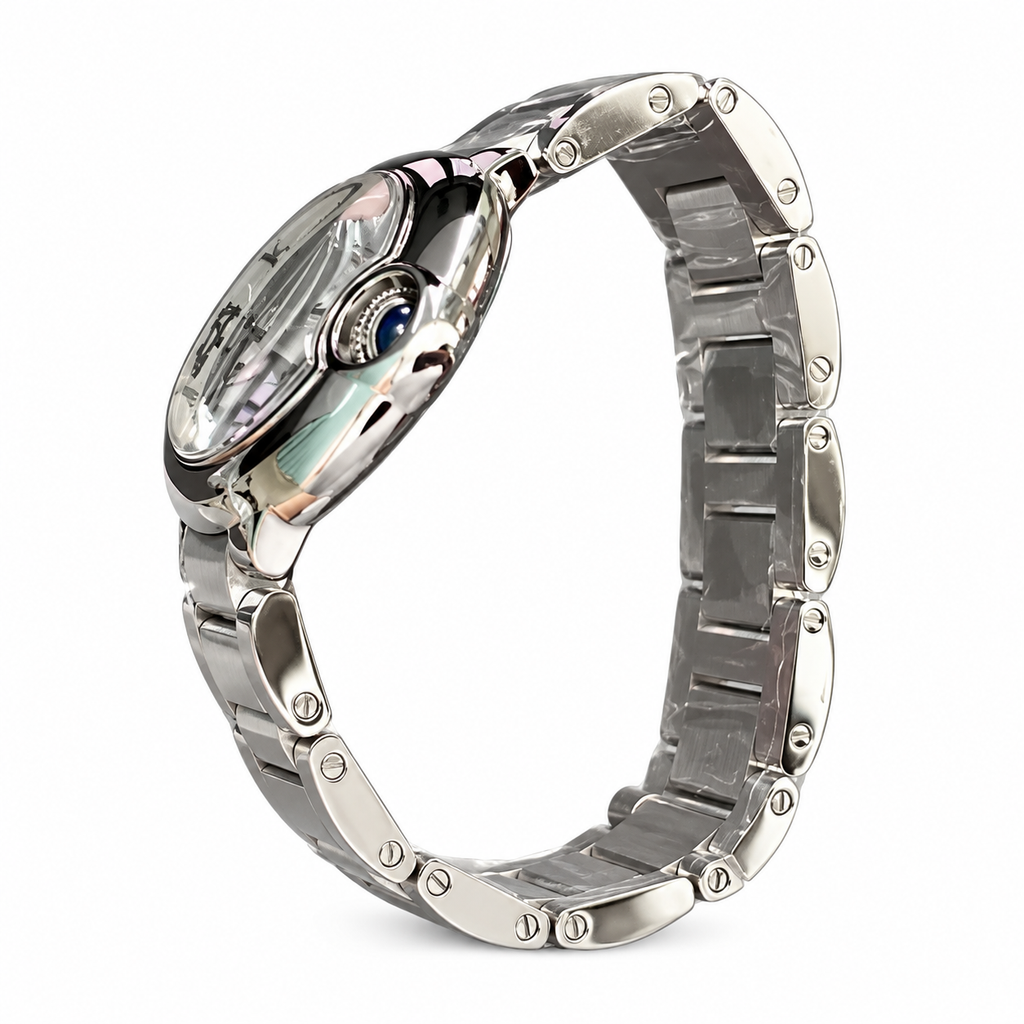 Cartier Ballon Bleu de Cartier Steel White Dial Steel Bracelet Ladies Watch