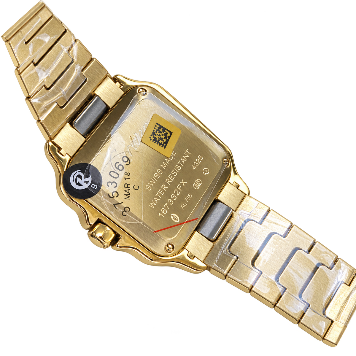 Cartier Santos de Cartier Yellow Gold White Dial Watch