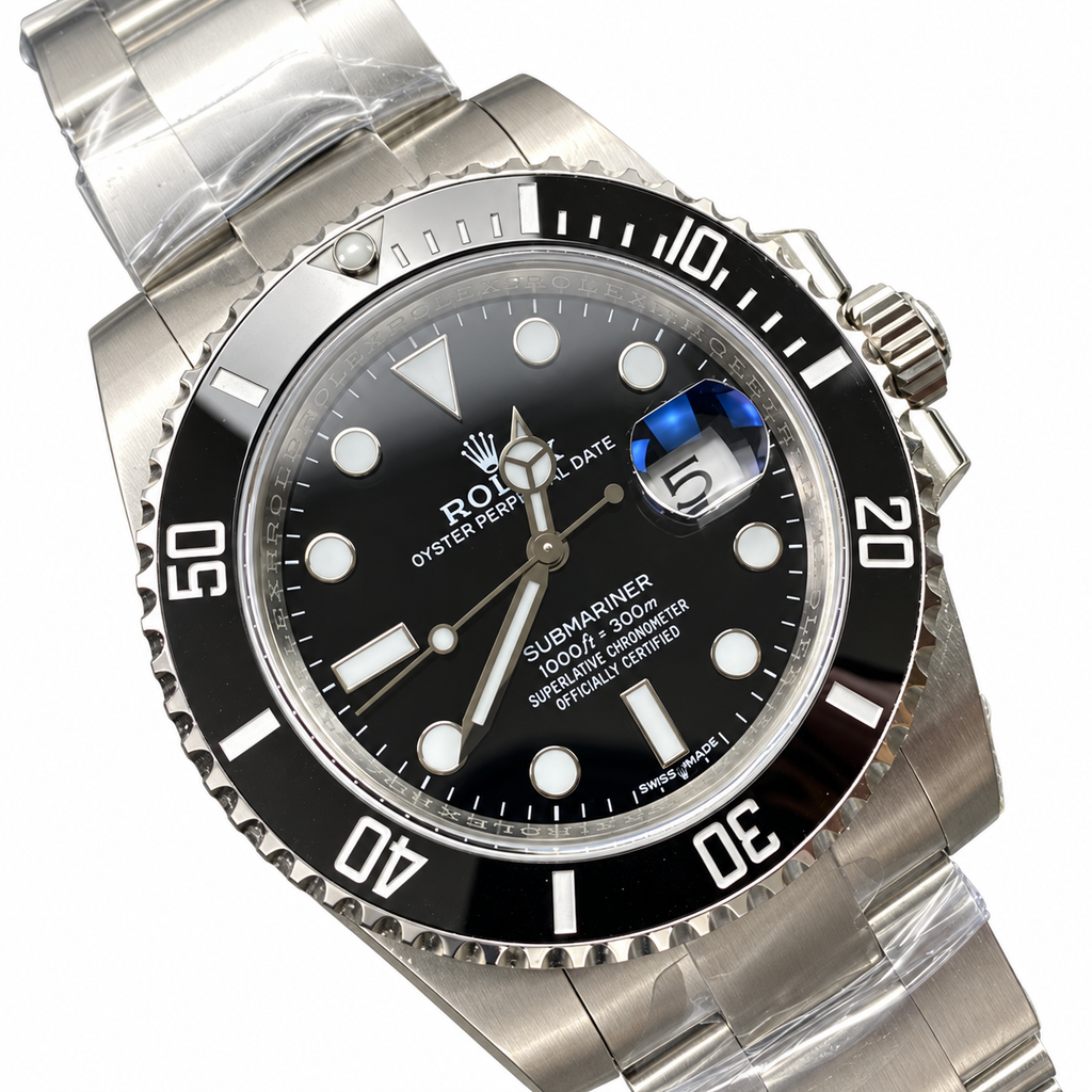 Rolex Submariner Date Oystersteel Black Ceramic Bezel Black Dial Oyster Bracelet Watch 40mm