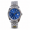 Rolex Datejust 41mm Blue Dial Fluted Bezel Jubilee Bracelet Watch