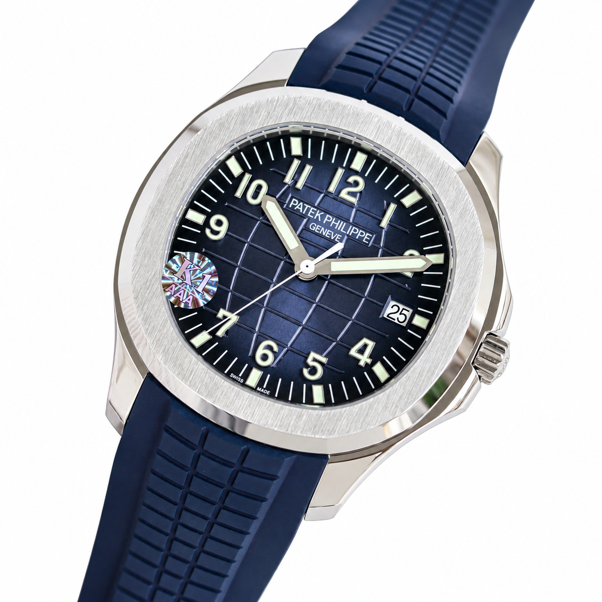 Patek Philippe Aquanaut Blue Dial Steel Mens 40.8mm