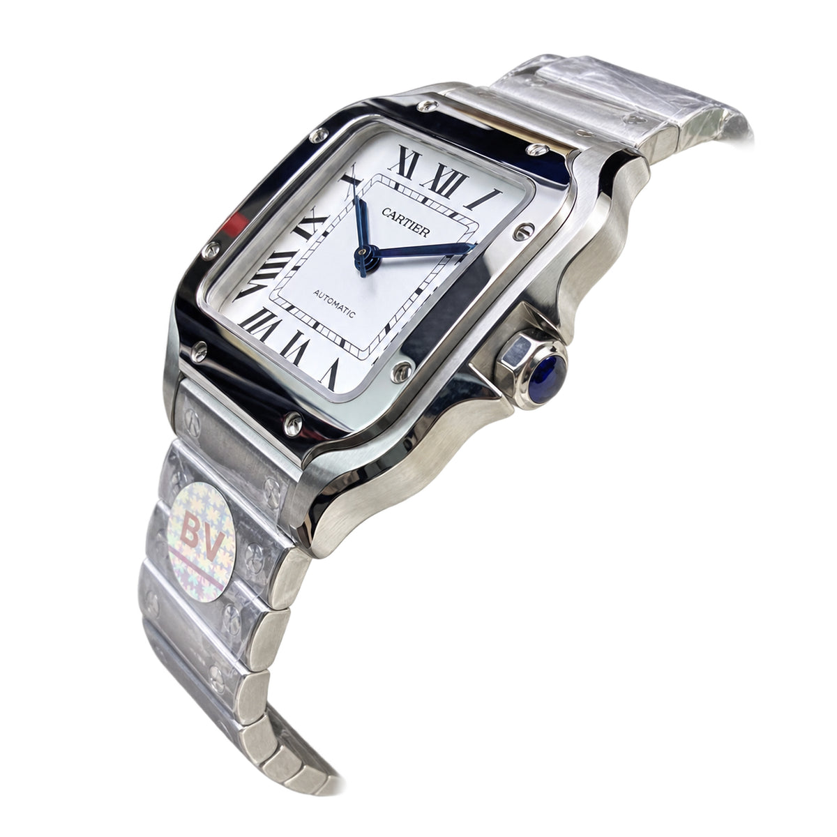 Cartier Santos de Cartier Steel White Dial Automatic Watch XL