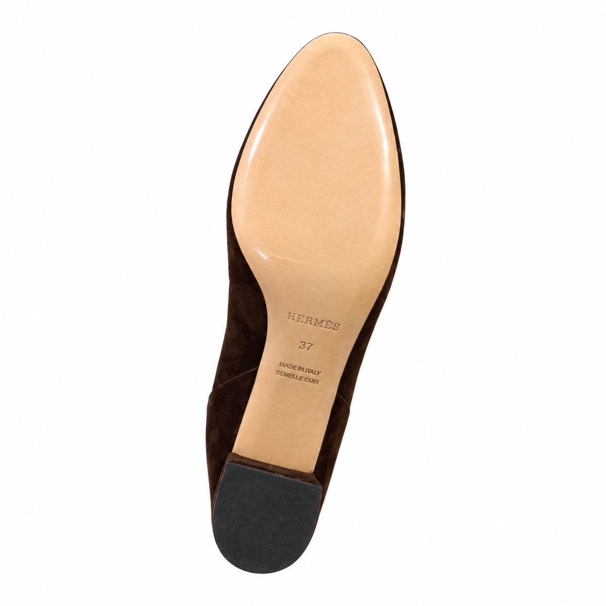 Hermès | Classic Full-Grain Leather Low-Heel Shoes | French Luxury Handcrafted