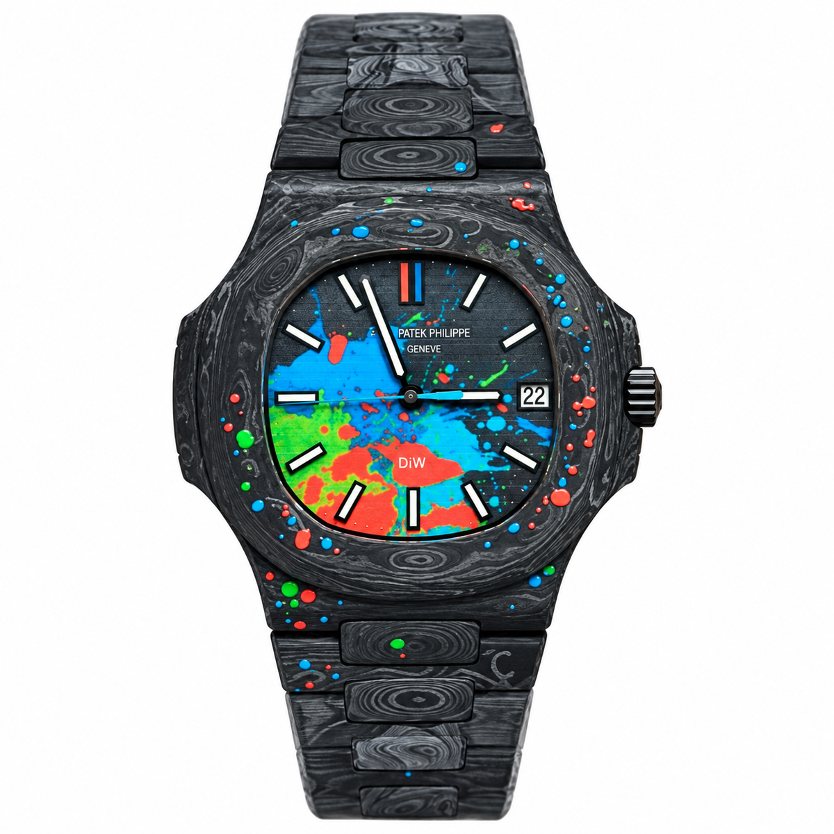 Patek Philippe Nautilus DiW Forged Carbon Splash Art Edition