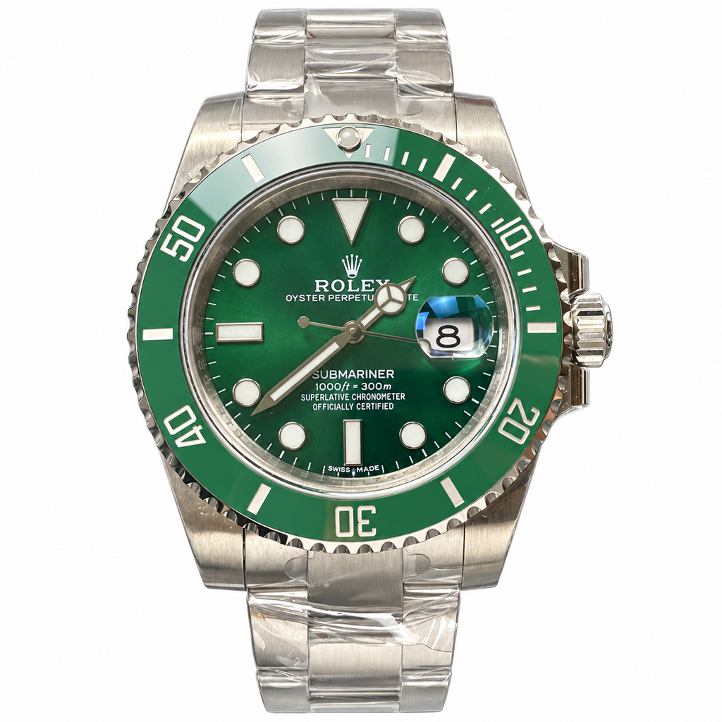 Rolex Submariner Date Oystersteel Green Ceramic Bezel Green Dial Oyster Bracelet Watch 40mm