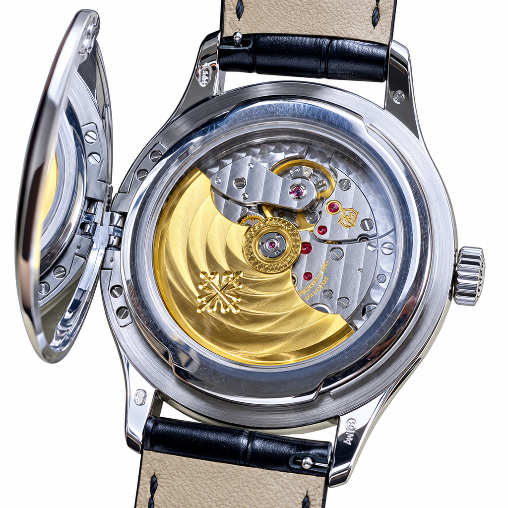 Patek Philippe Calatrava Steel Cream Dial Hunter Case 39mm
