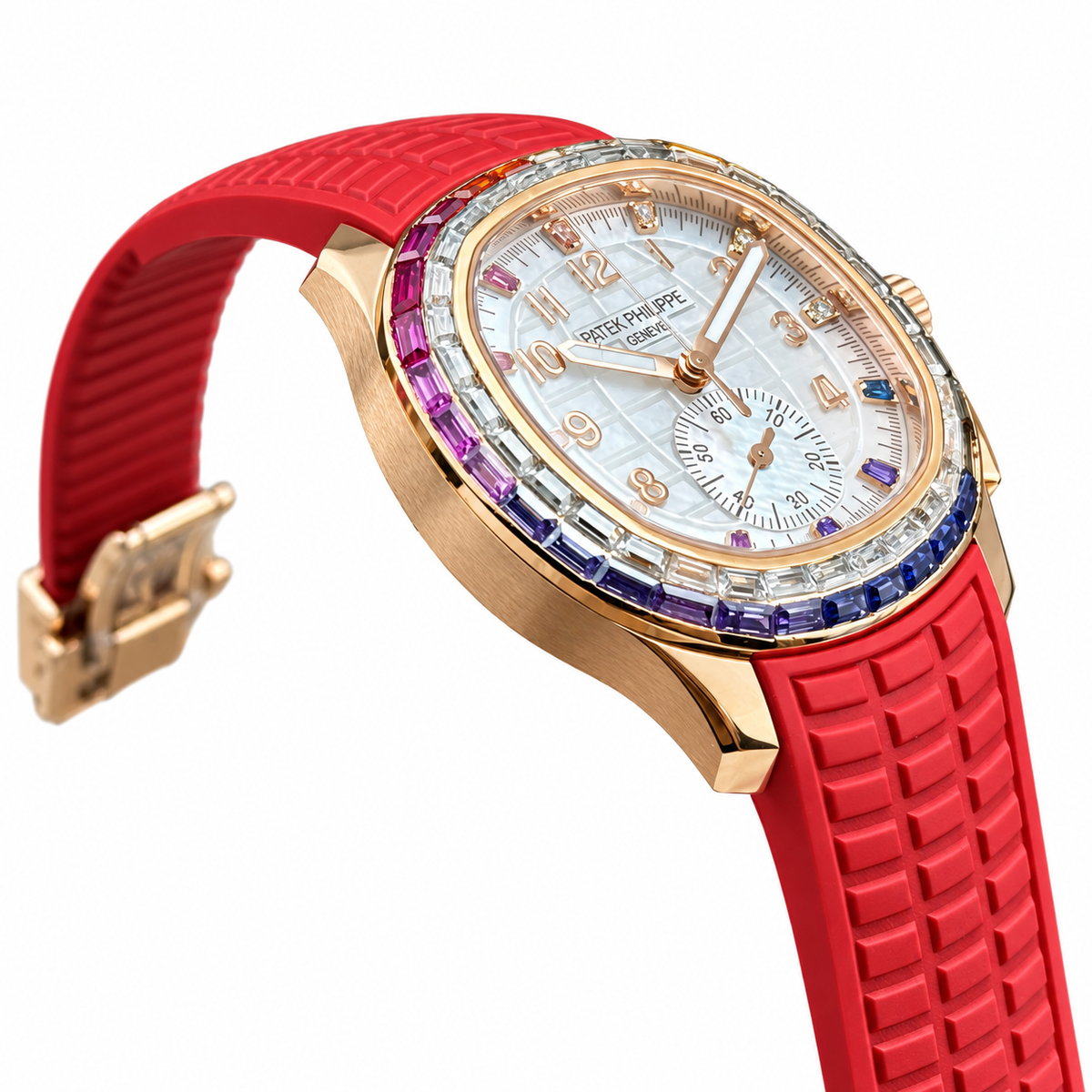 Patek Philippe Aquanaut Luce Rainbow Chronograph Rose Gold